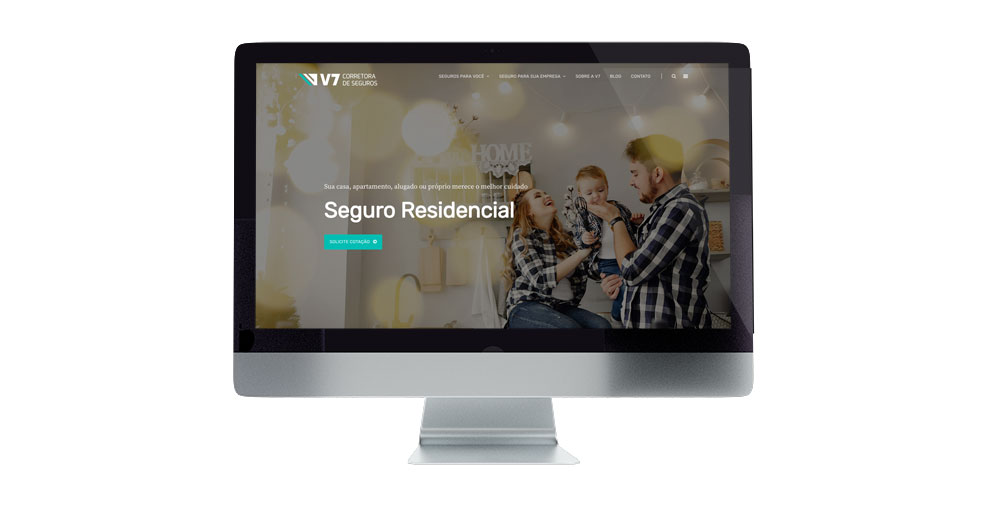 Novo site V7 Corretora de Seguros